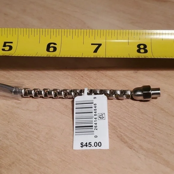 🧿SILVER TONE CHAIN LINK BRACELET - Picture 11 of 11